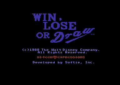 Win, Lose or Draw screenshot 2 for Commodore 64